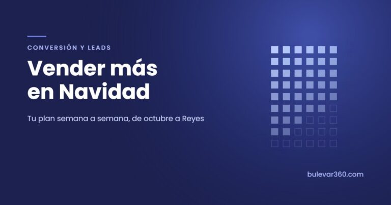 Vender más en Navidad: tu plan semana a semana, de octubre a Reyes. Portada del artículo sobre fondo azul